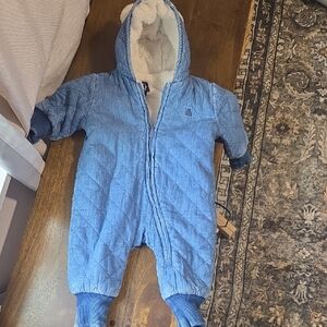 GAP Quilted Blue Kids Footie